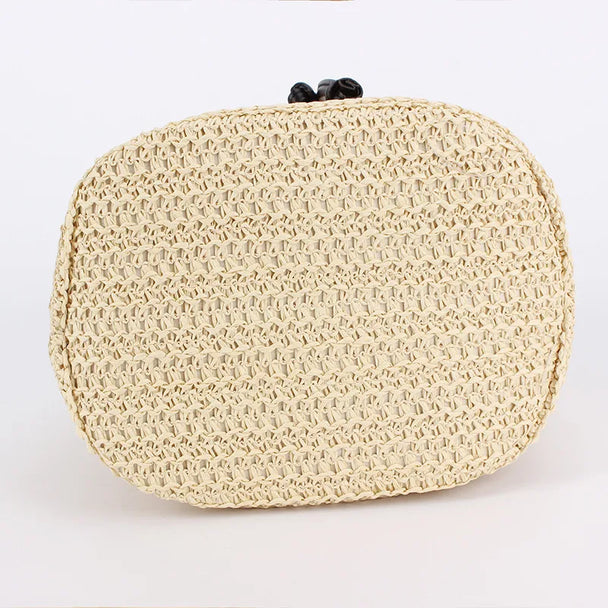 Alamena Beige & Black Crossbody Bag