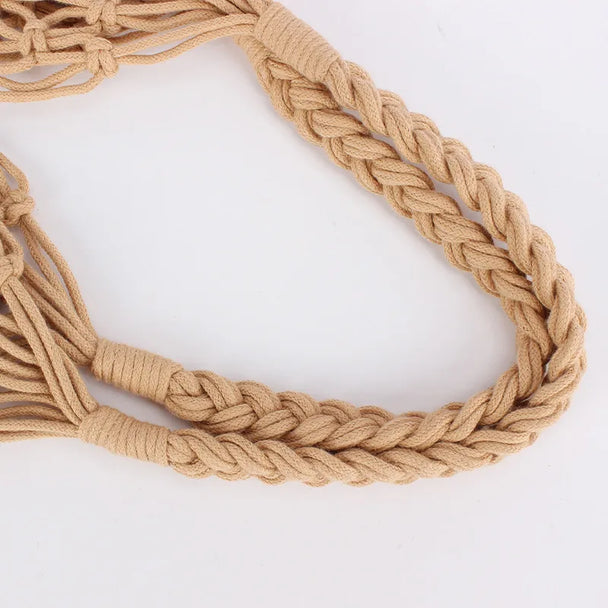 Amanda Khaki Net Bag