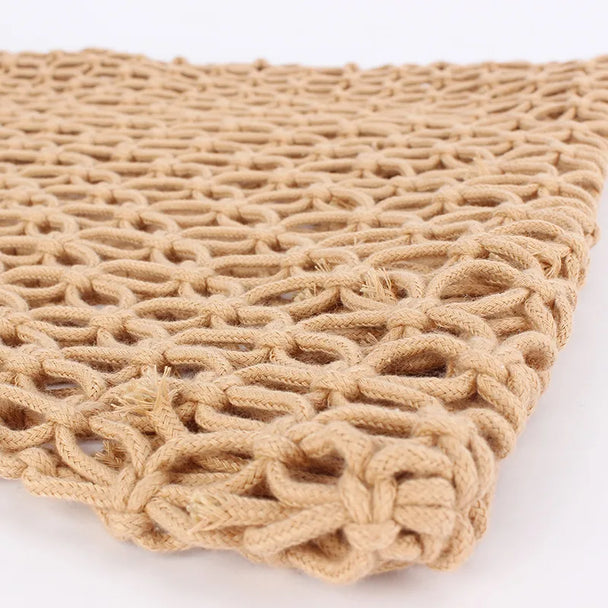 Amanda Khaki Net Bag