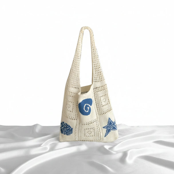 Sea Shell Knitted Tote