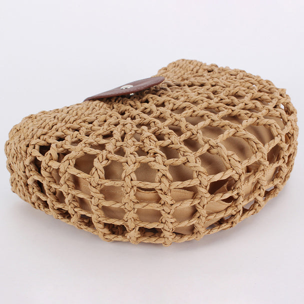 Luna Khaki Semicircle Bag